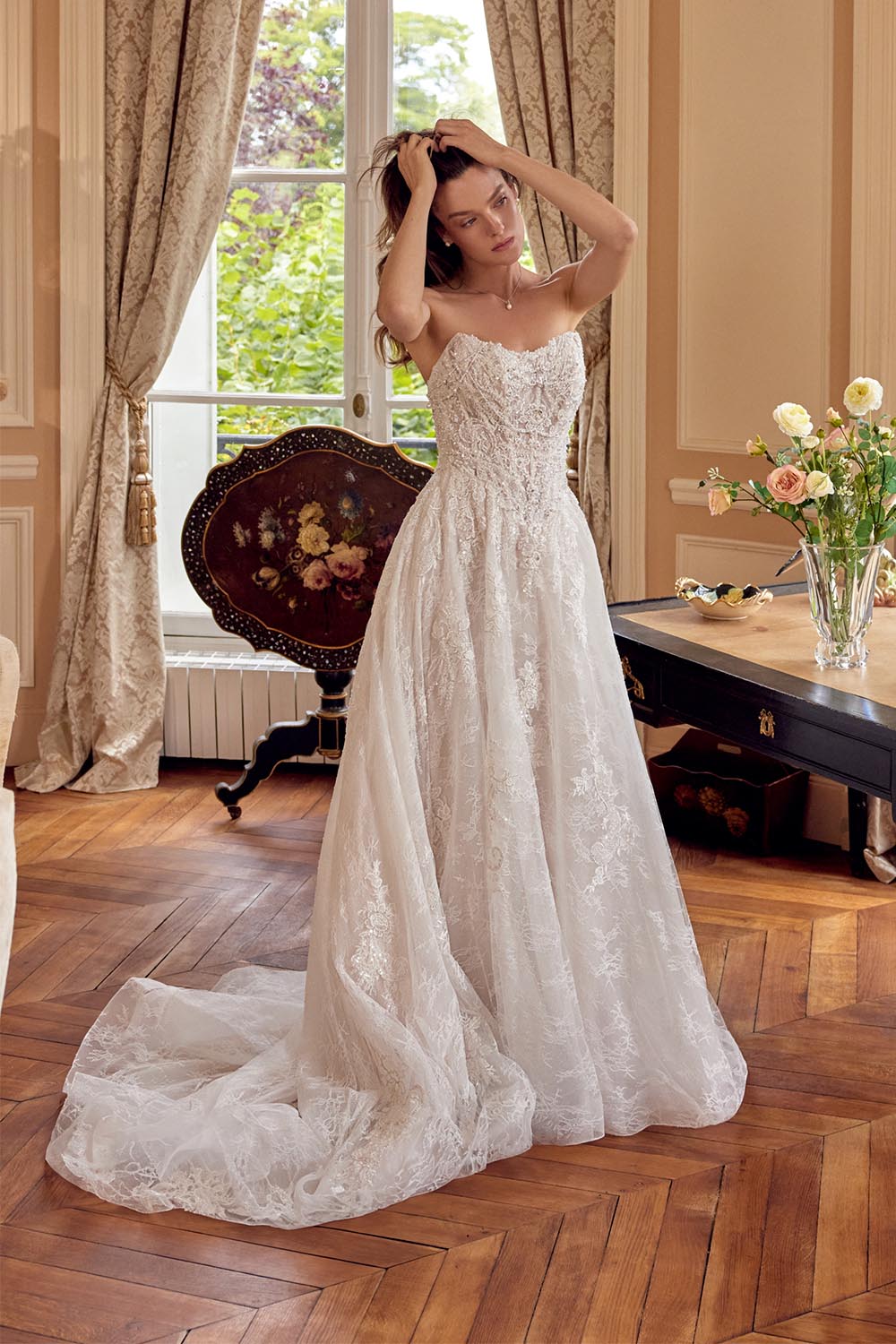 Justin Alexander, Embroidered Lace A-Line Bridal Gown | Esposa