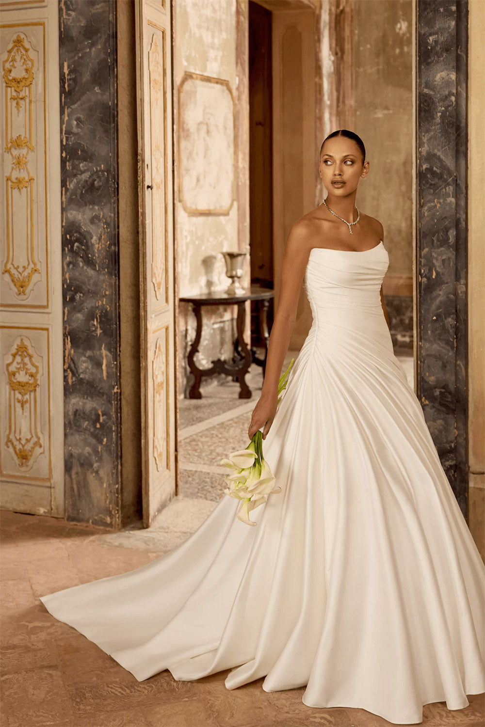 Justin Alexander, Lustrous A-Line Gown | Esposa