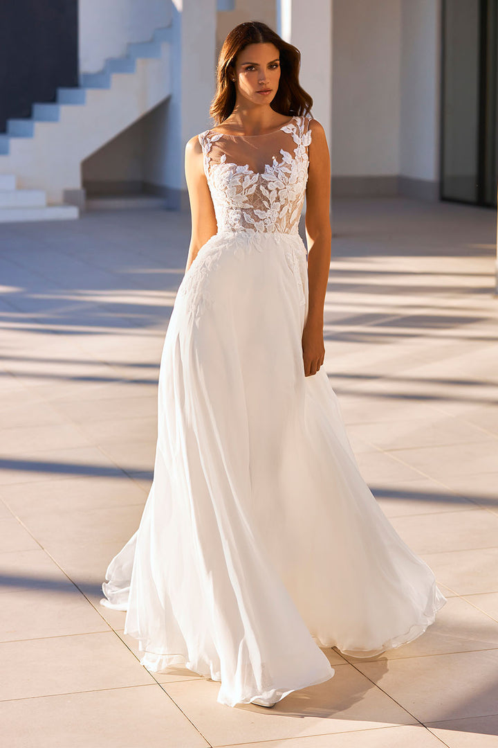 Pronovias, A-Line Lace Dress | Espsoa