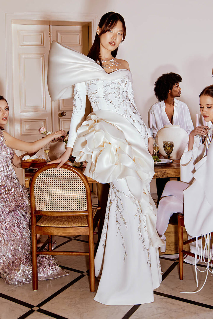 Kristie Romanos, Bella, Feminine Beaded Dress | Esposa