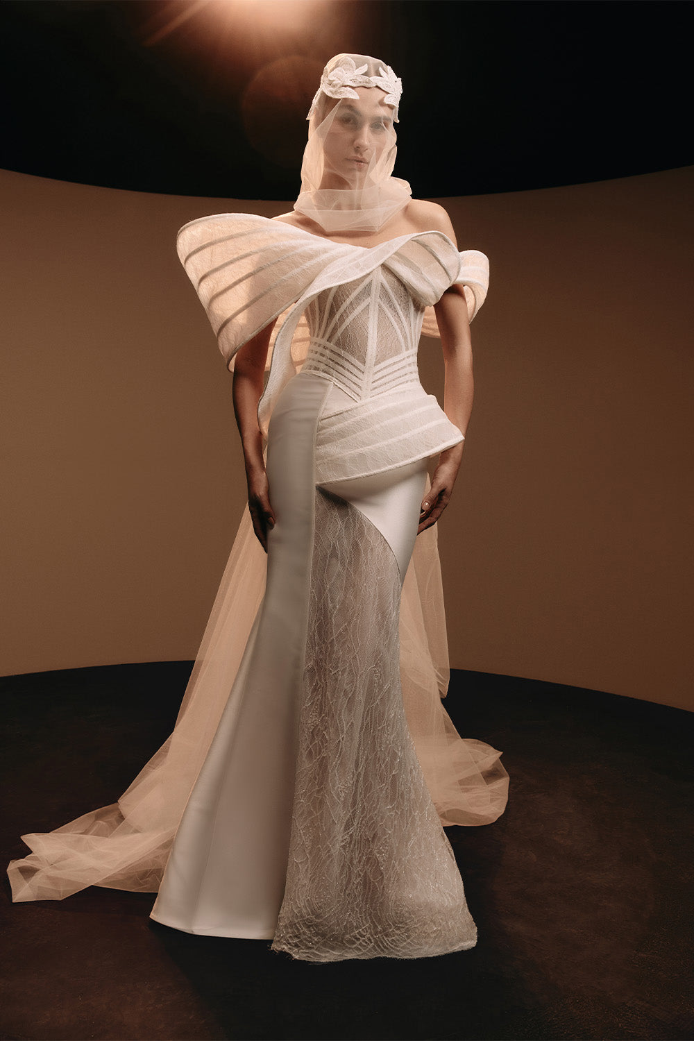 Kristie Romanos, Blaise, Architectural Corset Straight Gown | Esposa