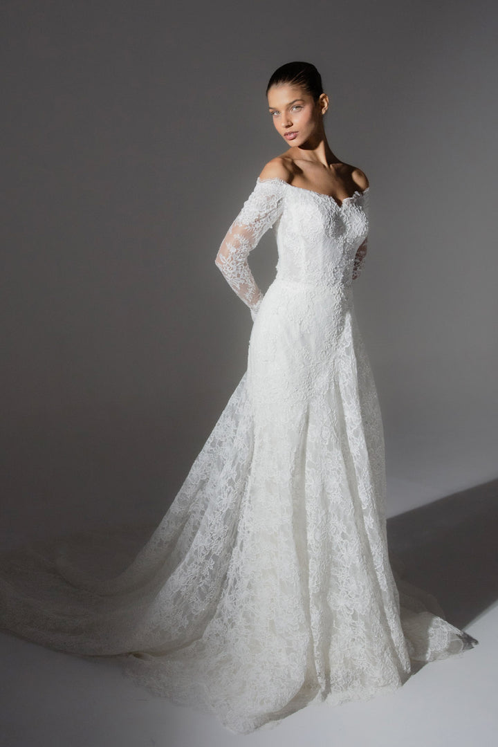 Kristie Romanos, Nevin, Timeless Lace Mermaid Gown | Esposa