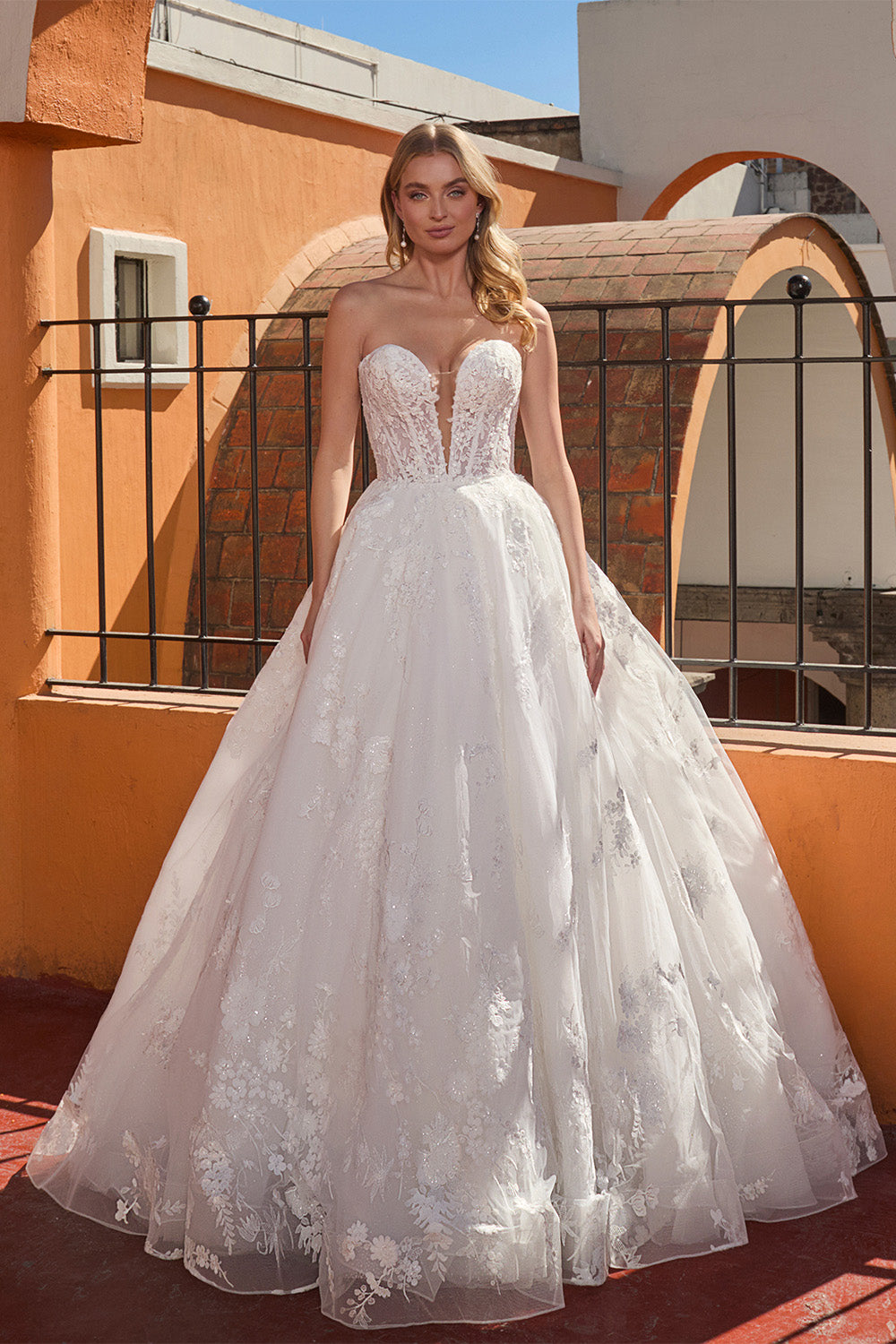 Blush, Strapless Lace Gown | Esposa