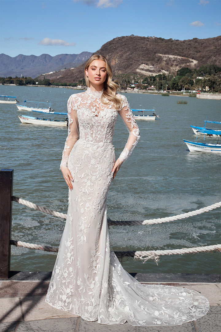 Blush, Bridal Dress With Sleeves | Esposa