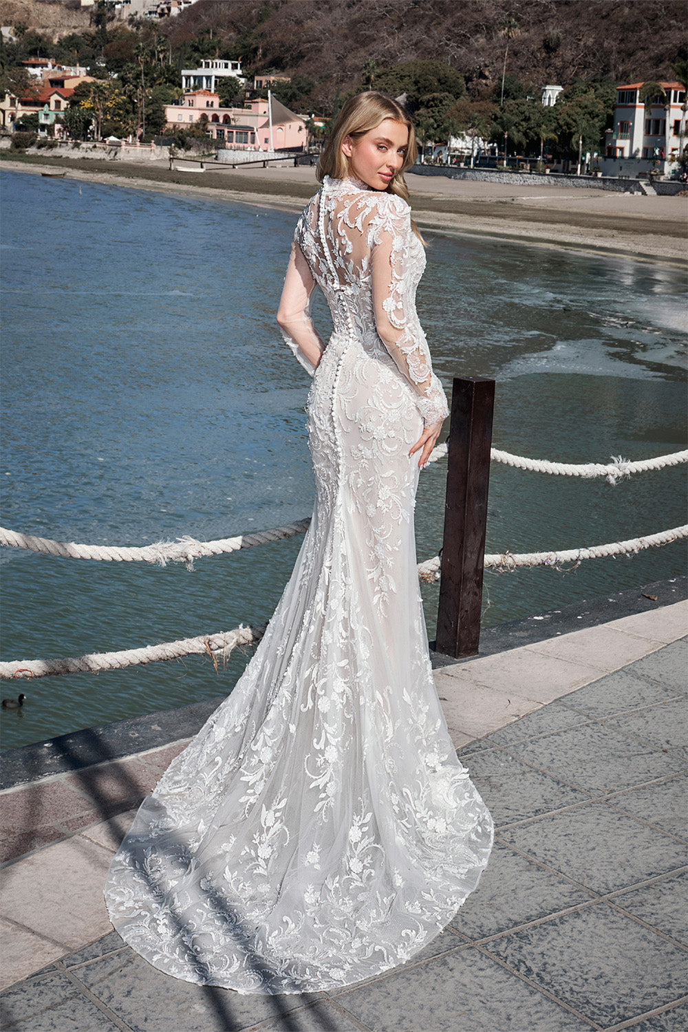 Blush, Bridal Dress With Sleeves | Esposa