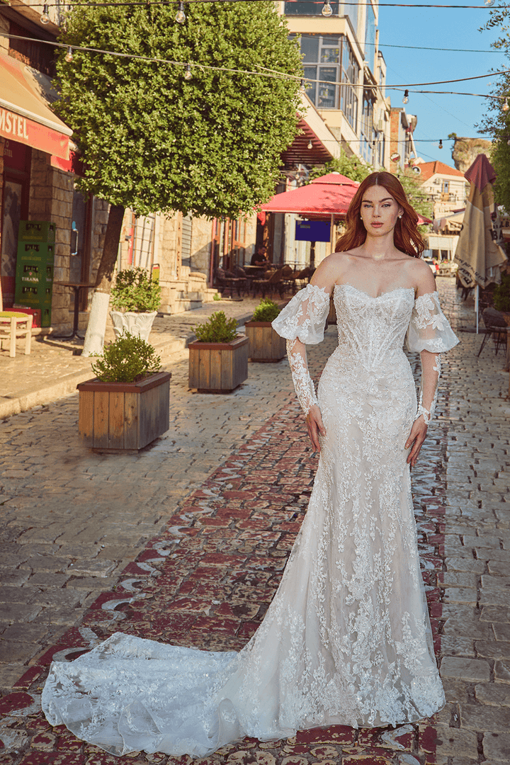 Blush, Shimmery Mermaid Gown | Esposa