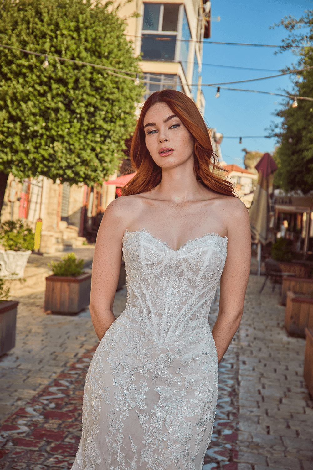 Blush, Shimmery Mermaid Gown | Esposa