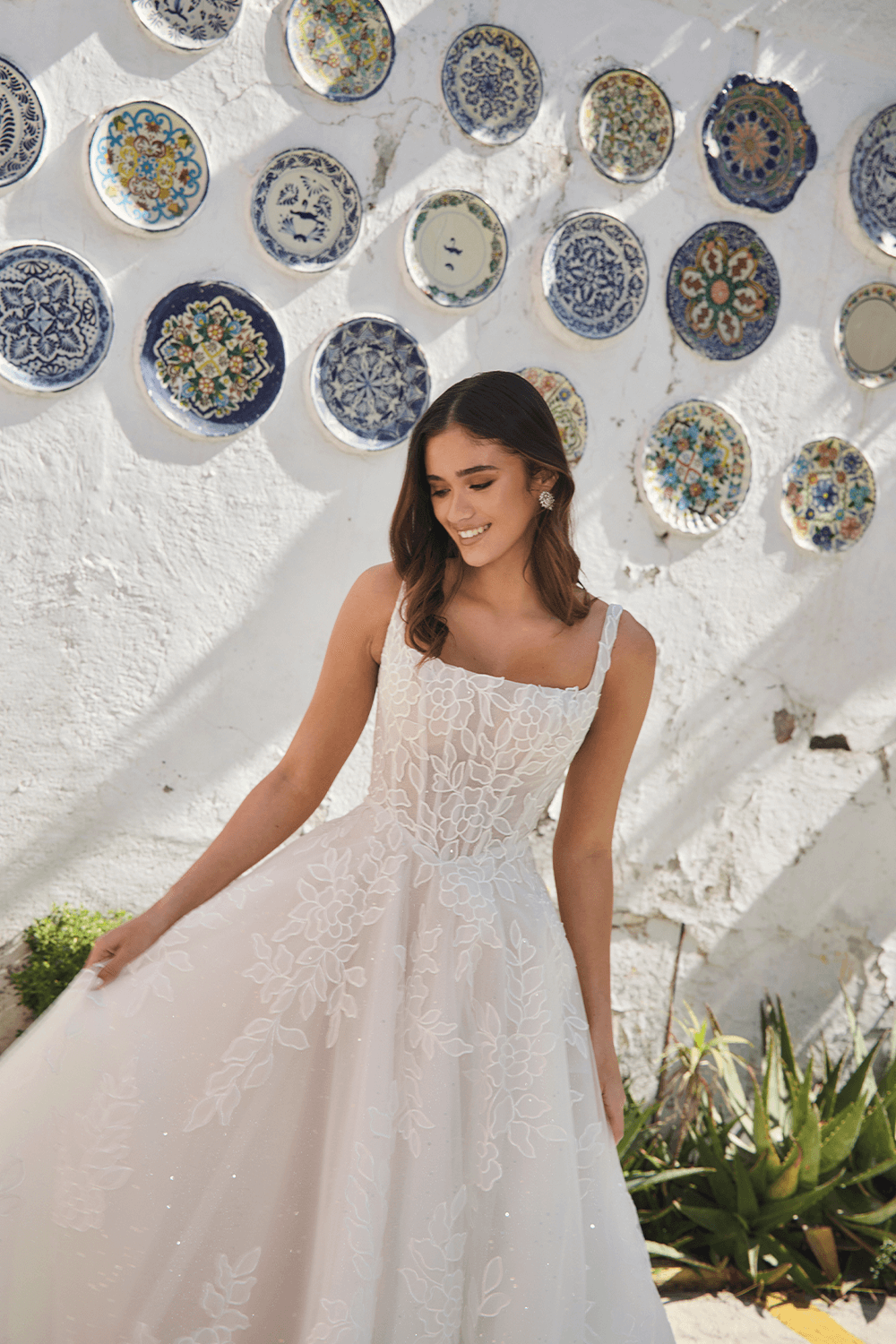 Blush, Sparkly A-Line Gown | Esposa