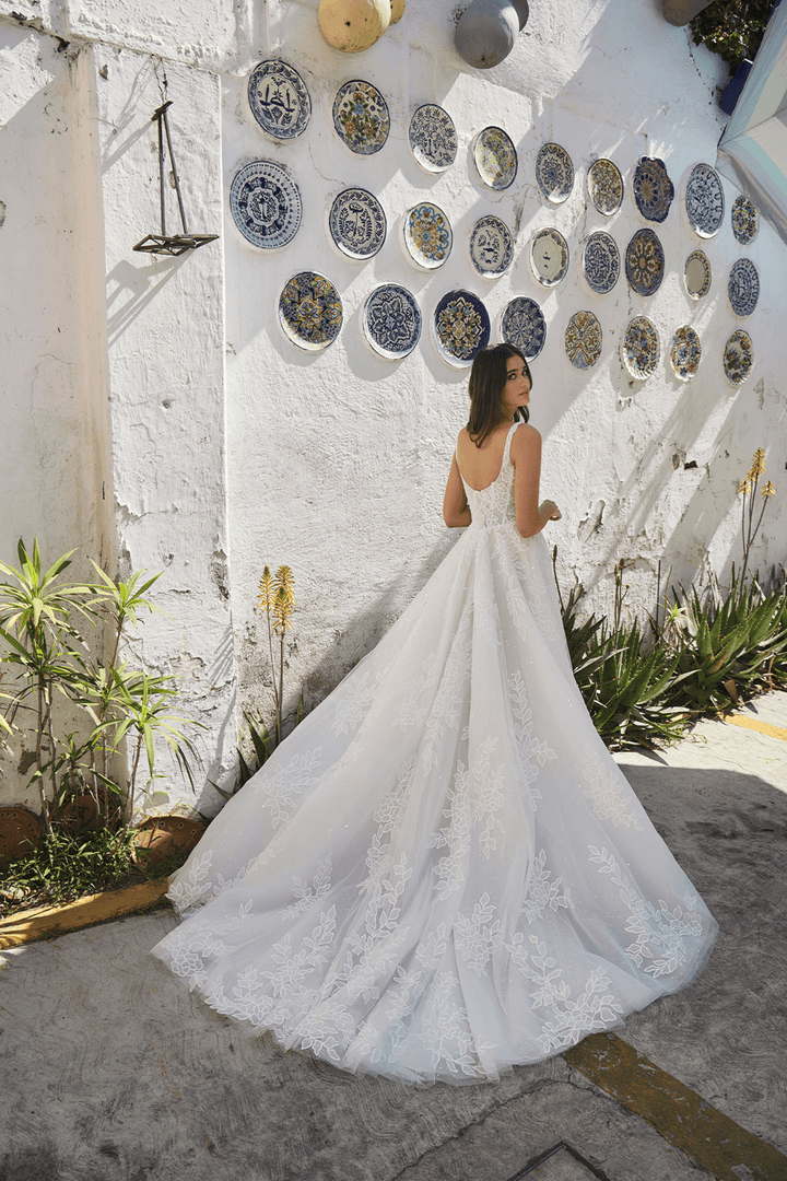 Blush, Sparkly A-Line Gown | Esposa