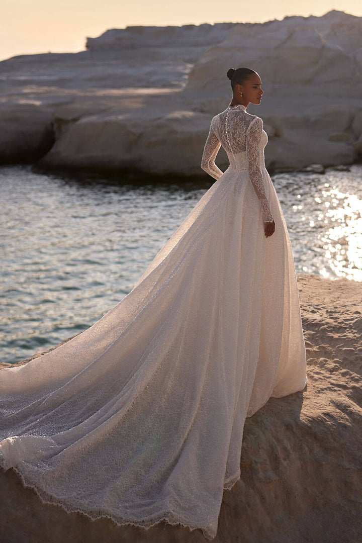 Eva Lendel, Turtleneck Sleeved Gown | Esposa