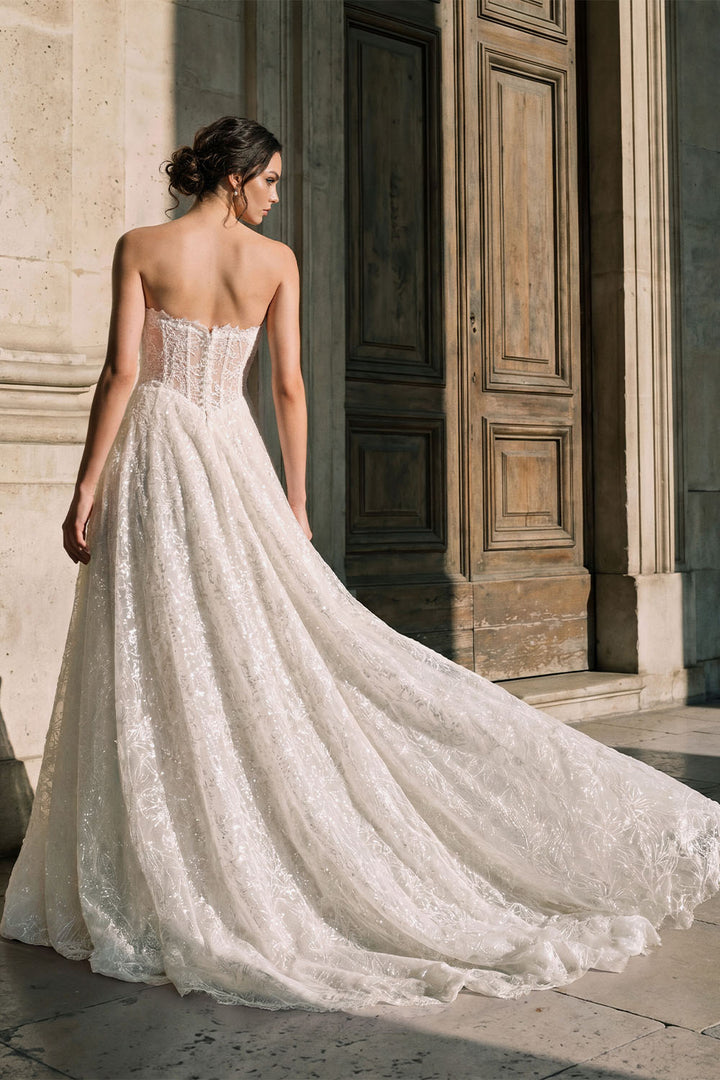 Pronovias Privée, Lyvorin, Shimmering Strapless Ball Gown | Esposa