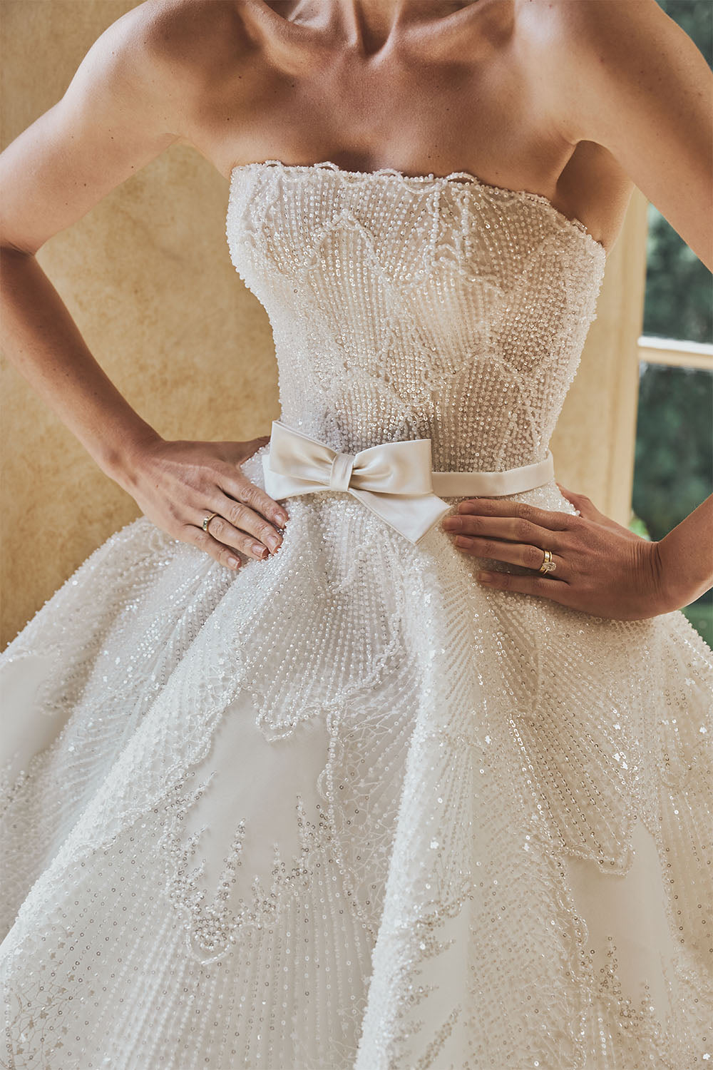 Steven Khalil, Marla, Pearl-Embroidered Ballgown | Esposa