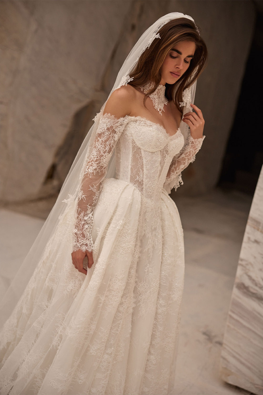 Milla Nova, Maria, Romantic Lace Corset Ball Gown | Esposa