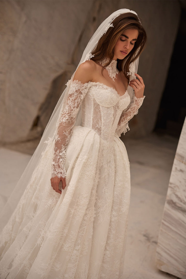 Milla Nova, Maria, Romantic Lace Corset Ball Gown | Esposa