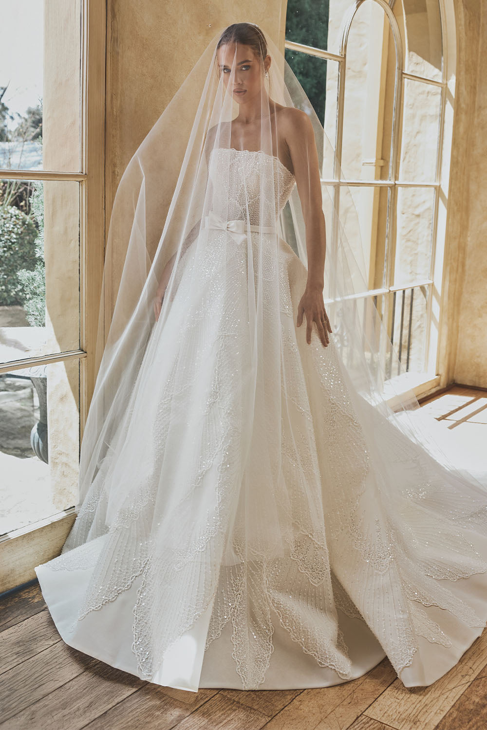 Steven Khalil, Marla, Pearl-Embroidered Ballgown | Esposa