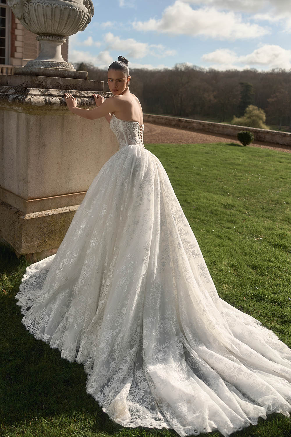 Wona Concept, Melle, Opulent Corseted Lace Ball Gown | Esposa