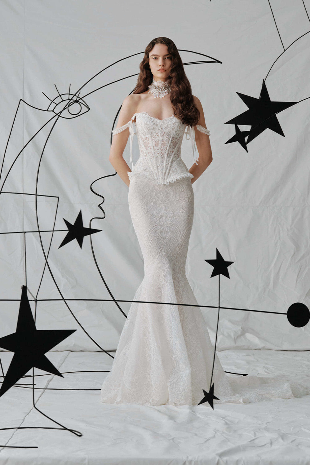 Milla Nova, Bellarosa, Lace Mermaid Gown with Corset | Esposa