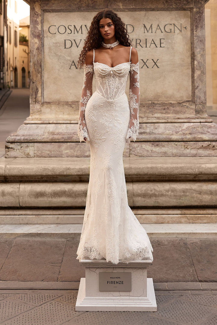 Milla Nova, Boticella, Lace Mermaid Bridal Gown | Esposa