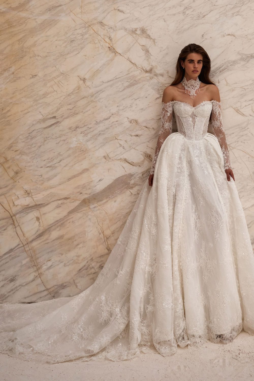 Milla Nova, Maria, Romantic Lace Corset Ball Gown | Esposa