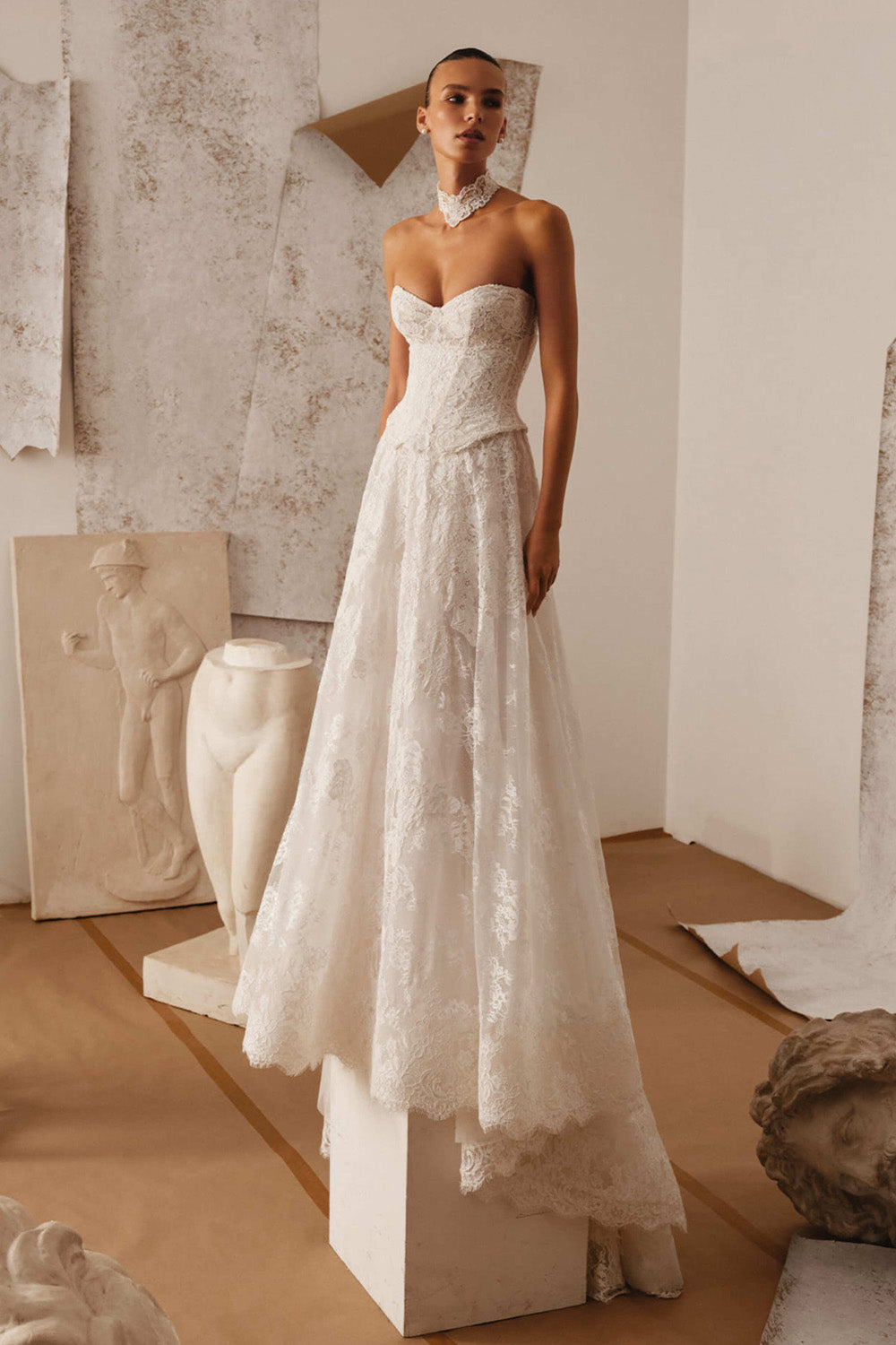 Milla Nova, Zairen, Ethereal Lace A-Line Gown | Esposa