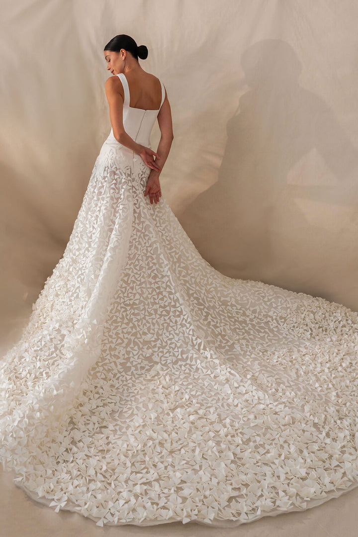 Kristie Romanos, Square Neckline Gown | Esposa