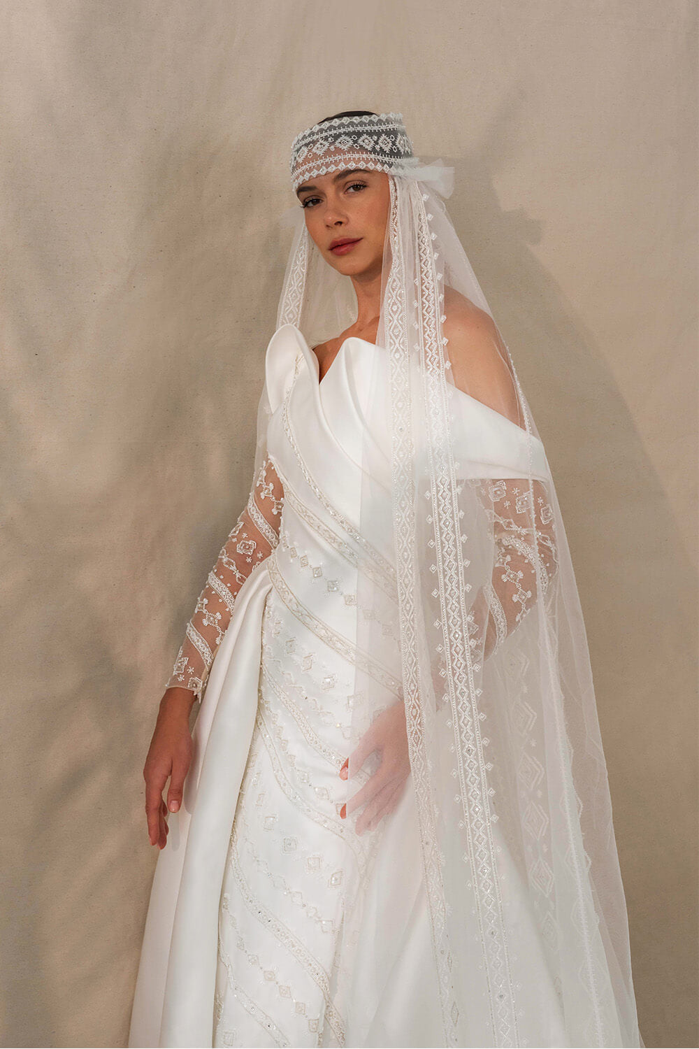 Kristie Romanos, Asymmetrical Satin Dress | Esposa