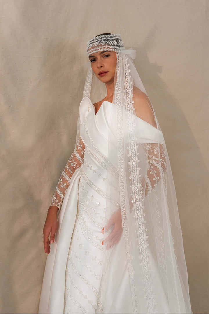 Kristie Romanos, Asymmetrical Satin Dress | Esposa