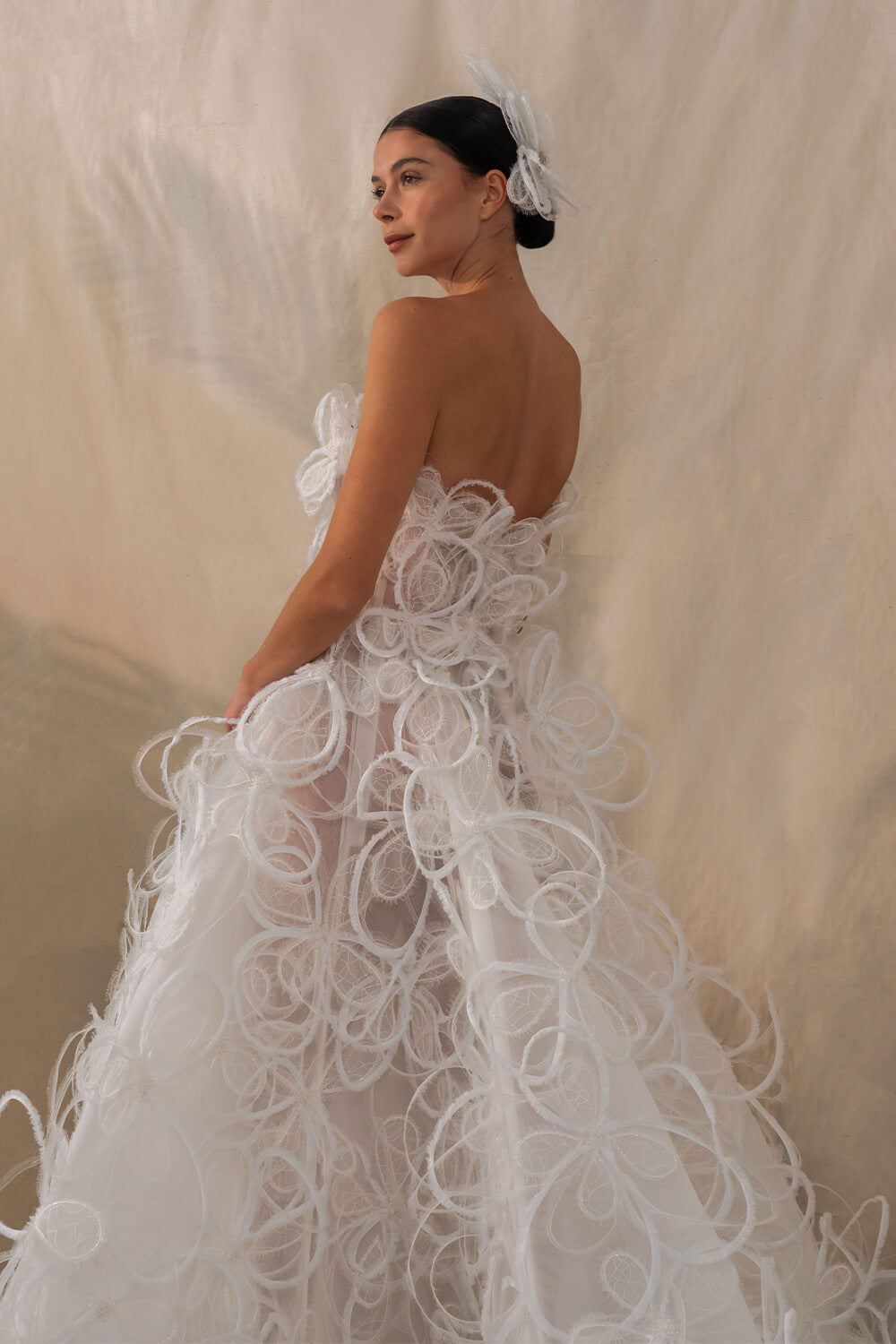 Kristie Romanos, 3D Floral Tulle Gown | Esposa