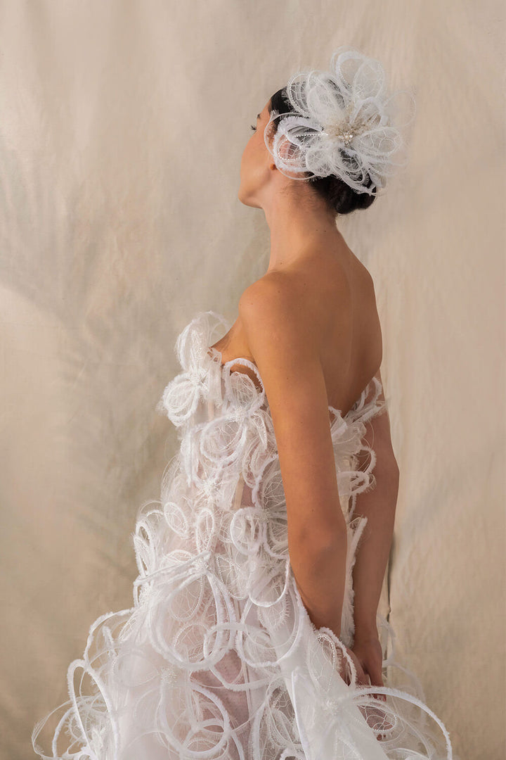 Kristie Romanos, 3D Floral Tulle Gown | Esposa