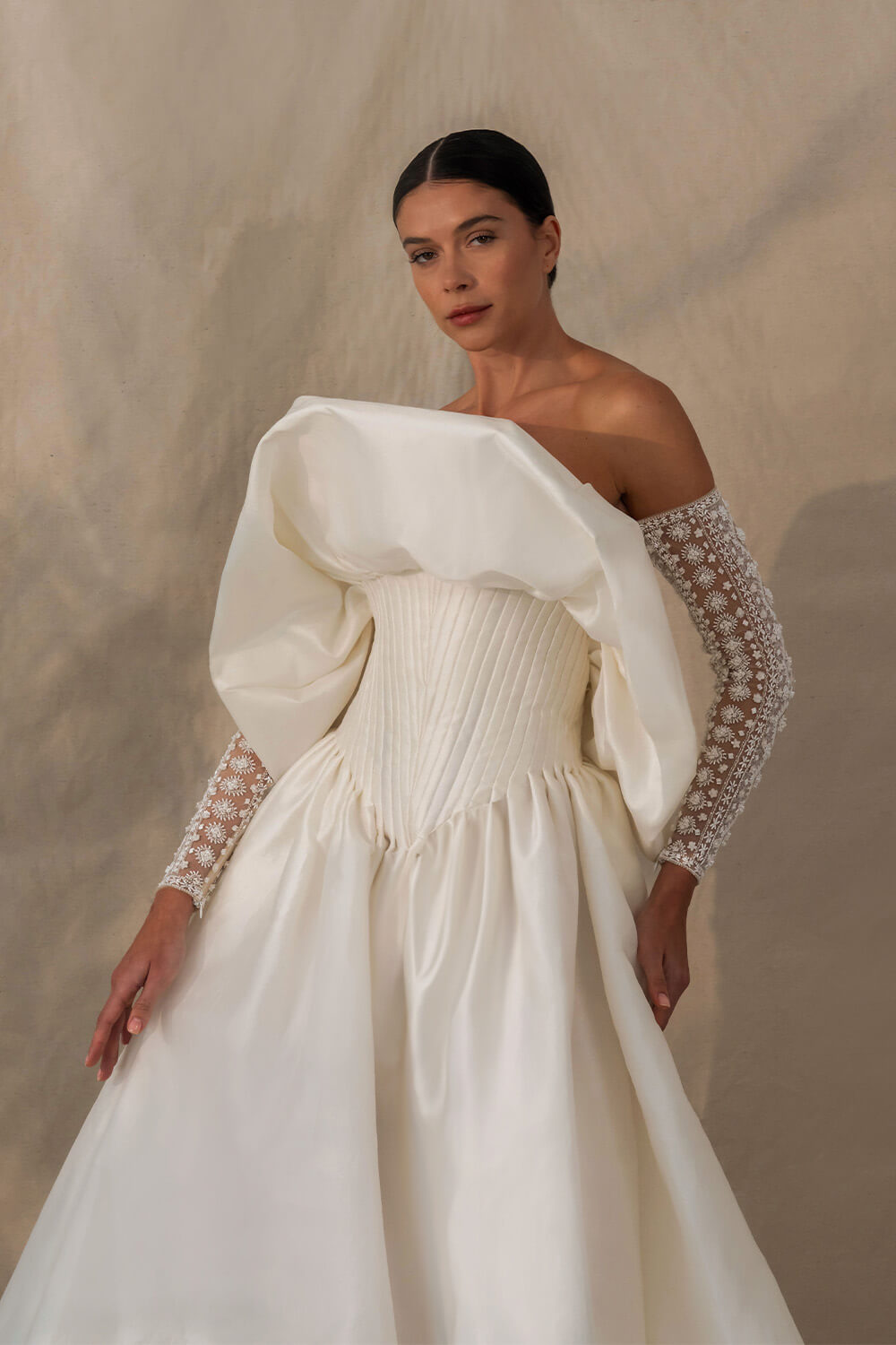 Kristie Romanos, Unique Organza Gown | Esposa