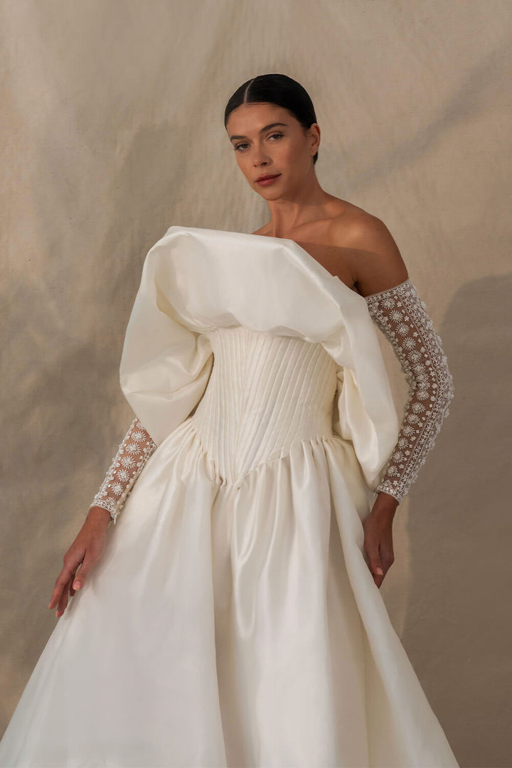 Kristie Romanos, Unique Organza Gown | Esposa