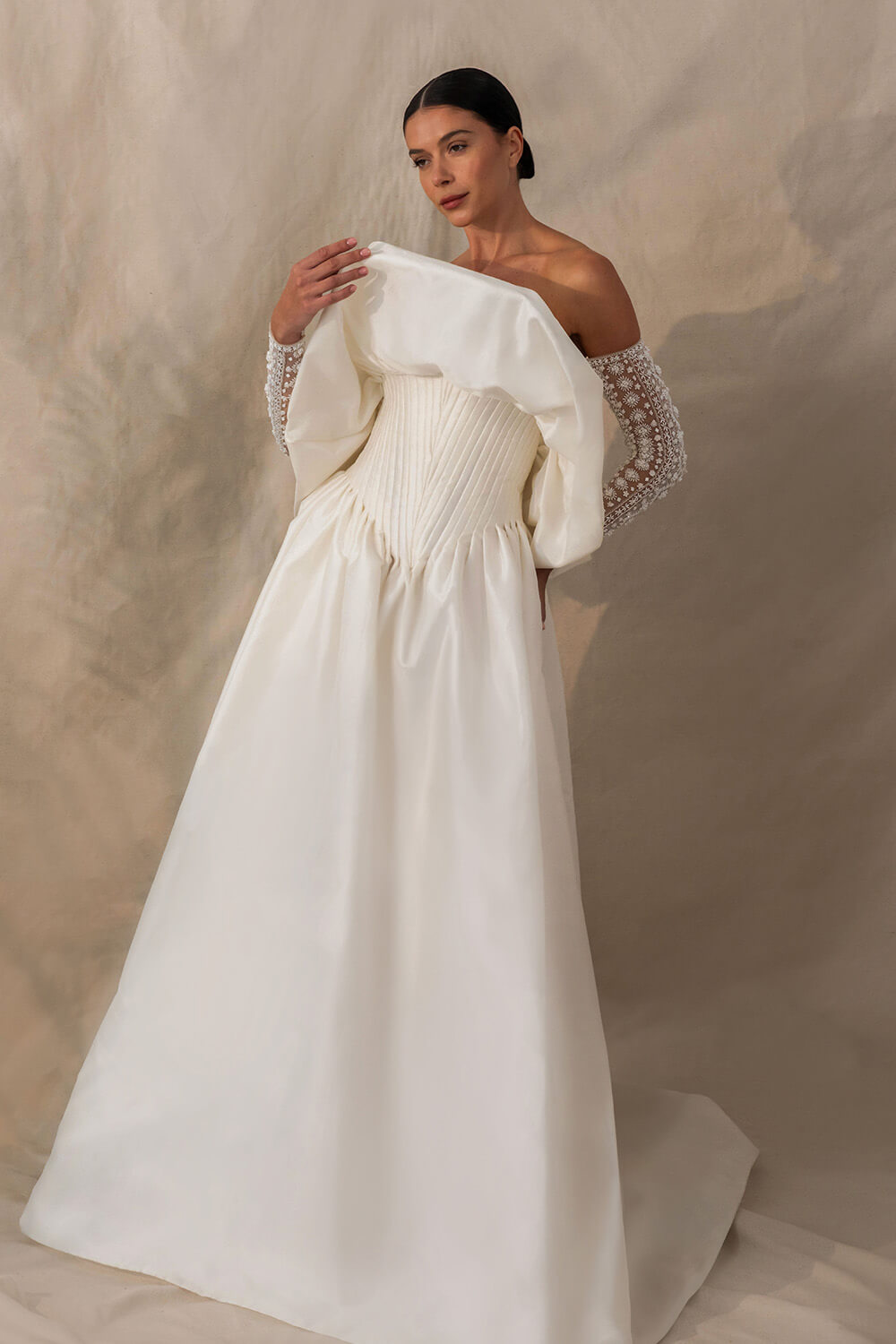 Kristie Romanos, Unique Organza Gown | Esposa