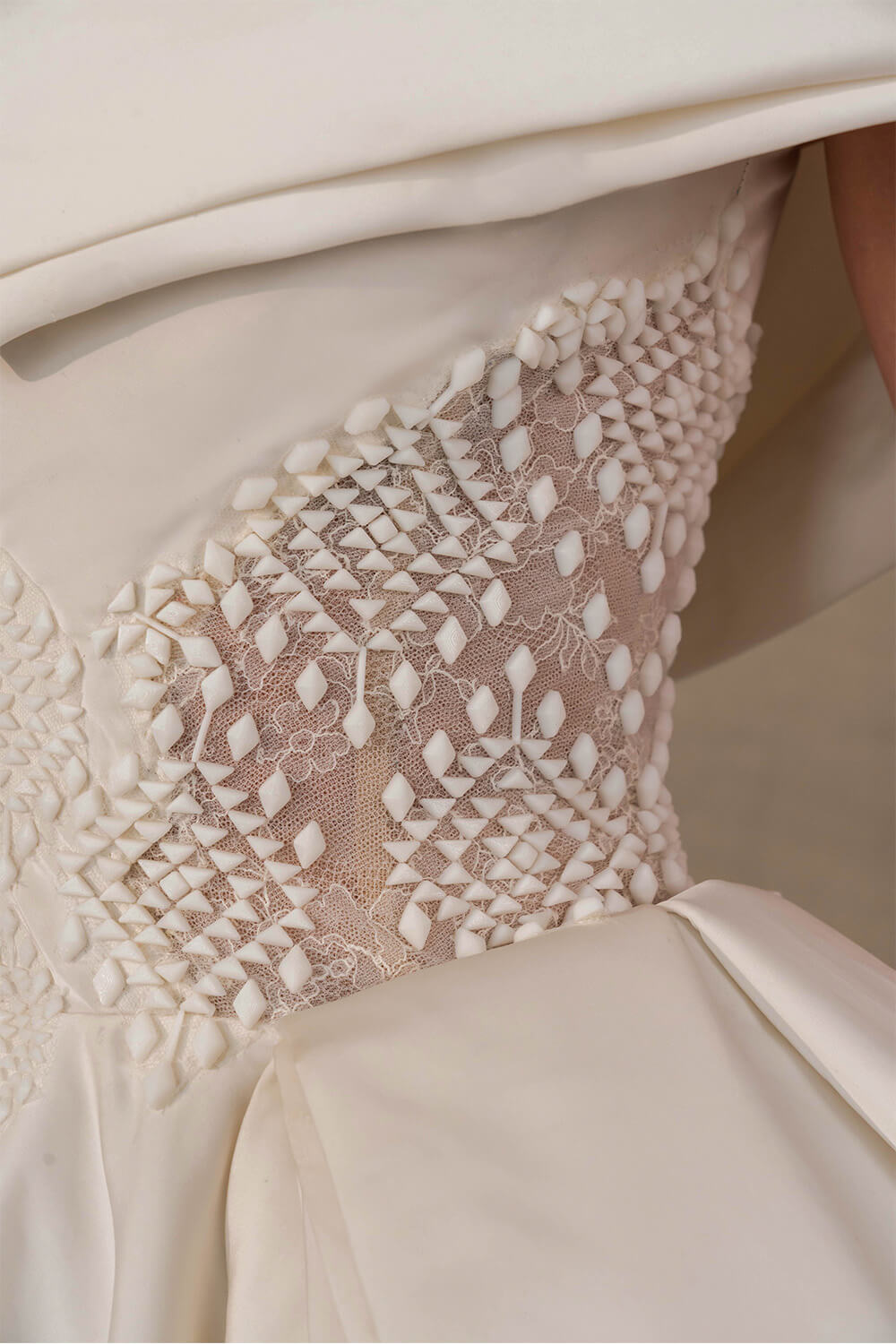 Kristie Romanos, Modern Off Shoulder Gown | Esposa