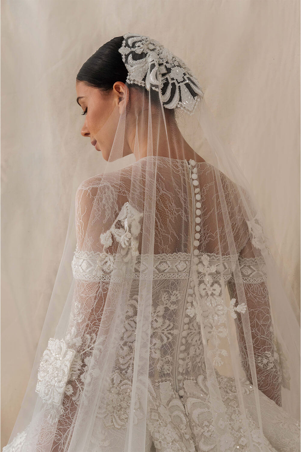 Kristie Romanos, Lace Gown With Sleeves | Esposa