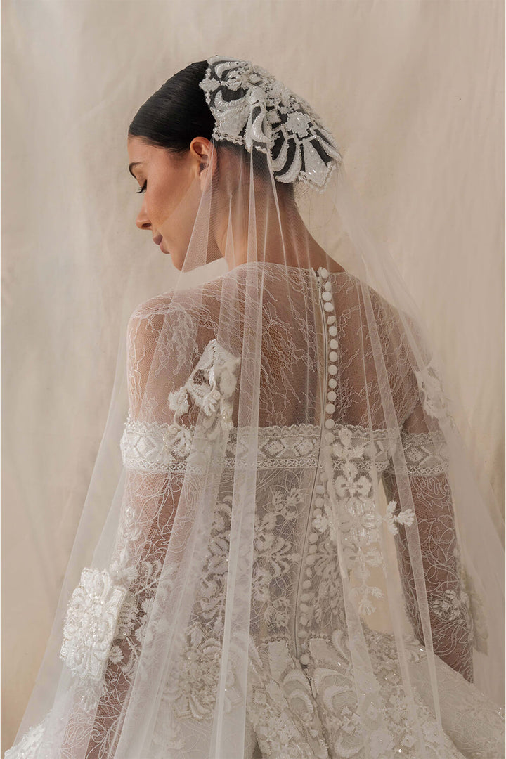 Kristie Romanos, Lace Gown With Sleeves | Esposa