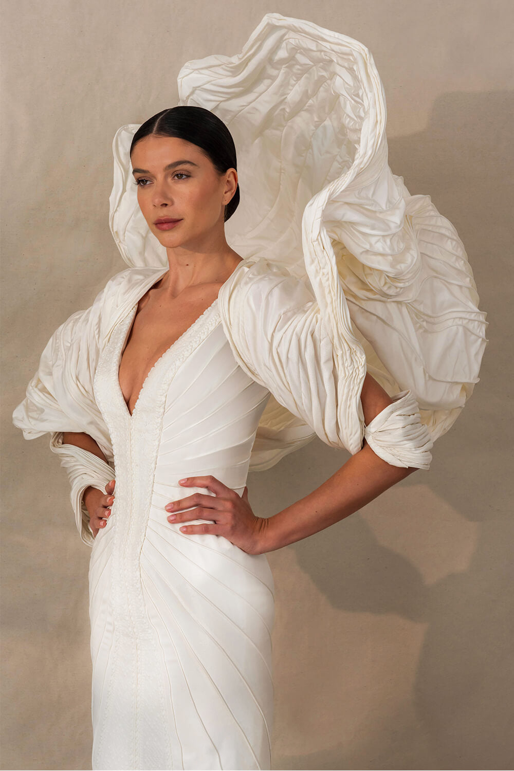 Kristie Romanos, V-Neckline Bridal Gown | Esposa