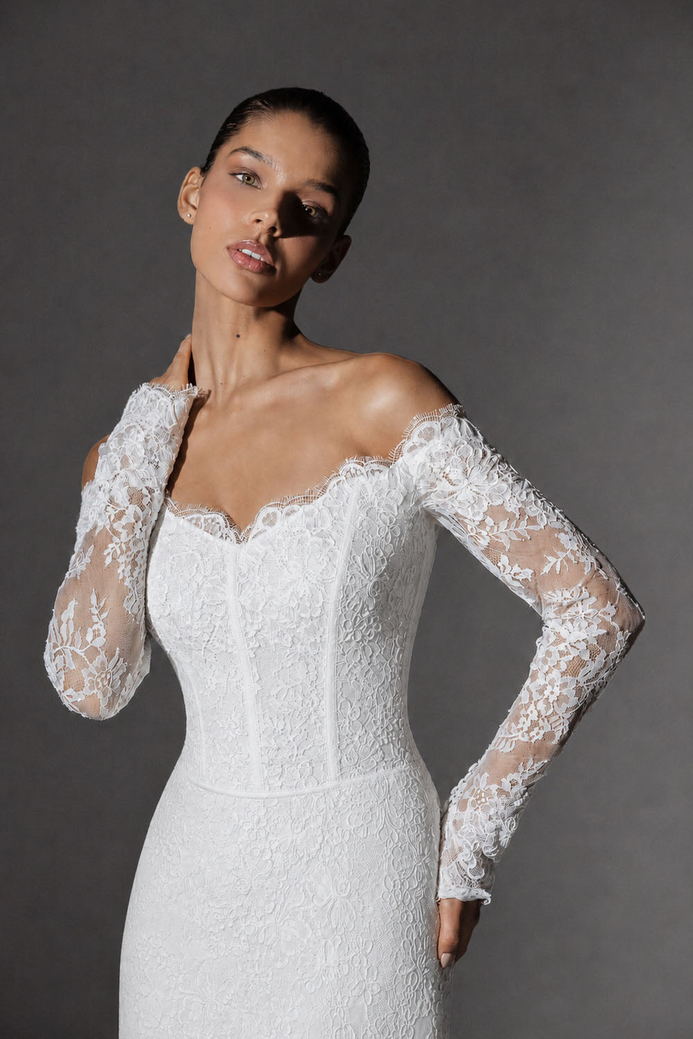 Kristie Romanos, Nevin, Timeless Lace Mermaid Gown | Esposa