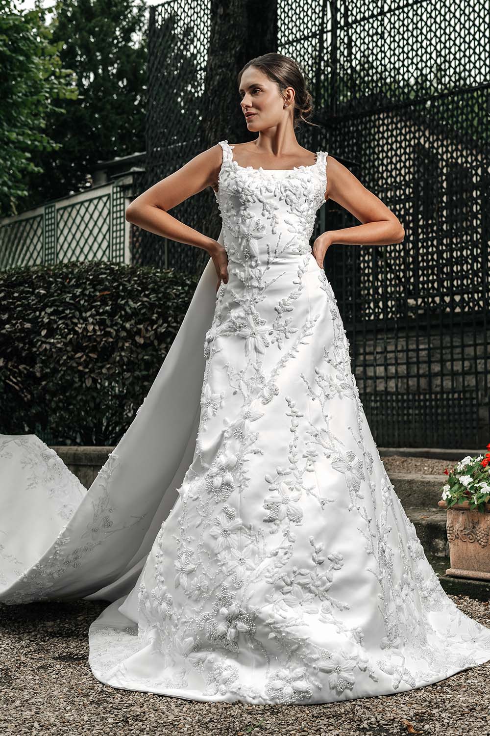 Nova Bella, Floral A-Line Gown | Esposa