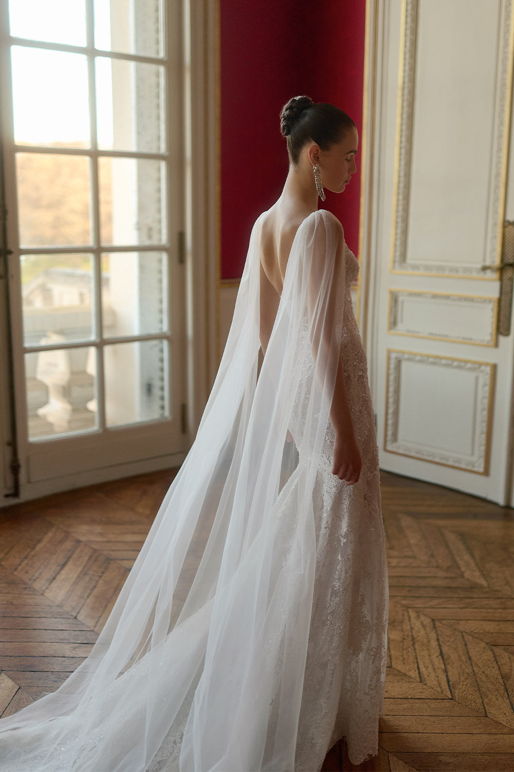 Wona Concept, Orlando, Luminous Embellished-Lace Mermaid Gown | Esposa