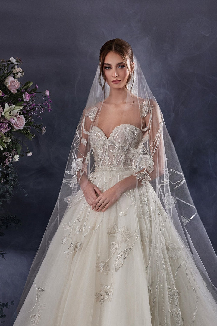 zuhair murad mermaid wedding dress The ultimate work of art from the 2026 collection by Zuhair Murad. Strapless mermaid wedding dress made of lace. The detachable and optional bolero with long sleeves makes the look elegant while