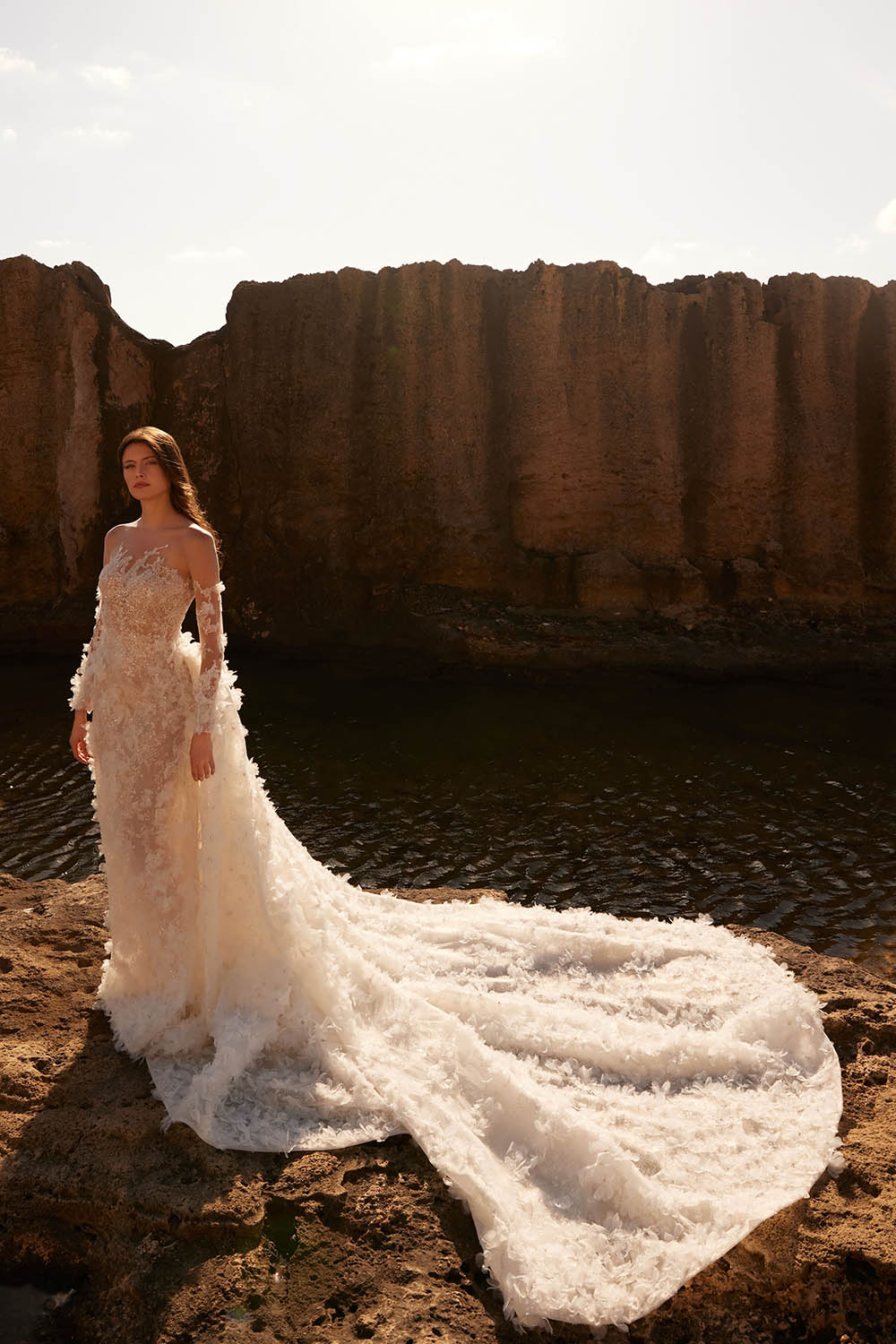 Plume by Kristie, Adele, Embroidered Bridal Gown | Esposa