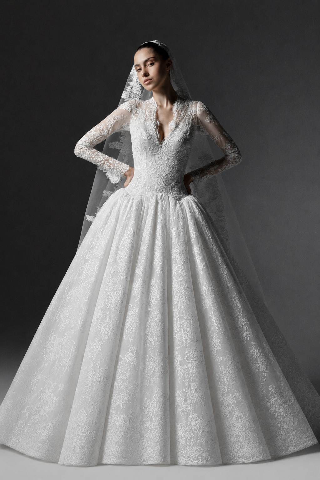 Plume by Kristie, Allee, Timeless Lace Ball Gown | Esposa