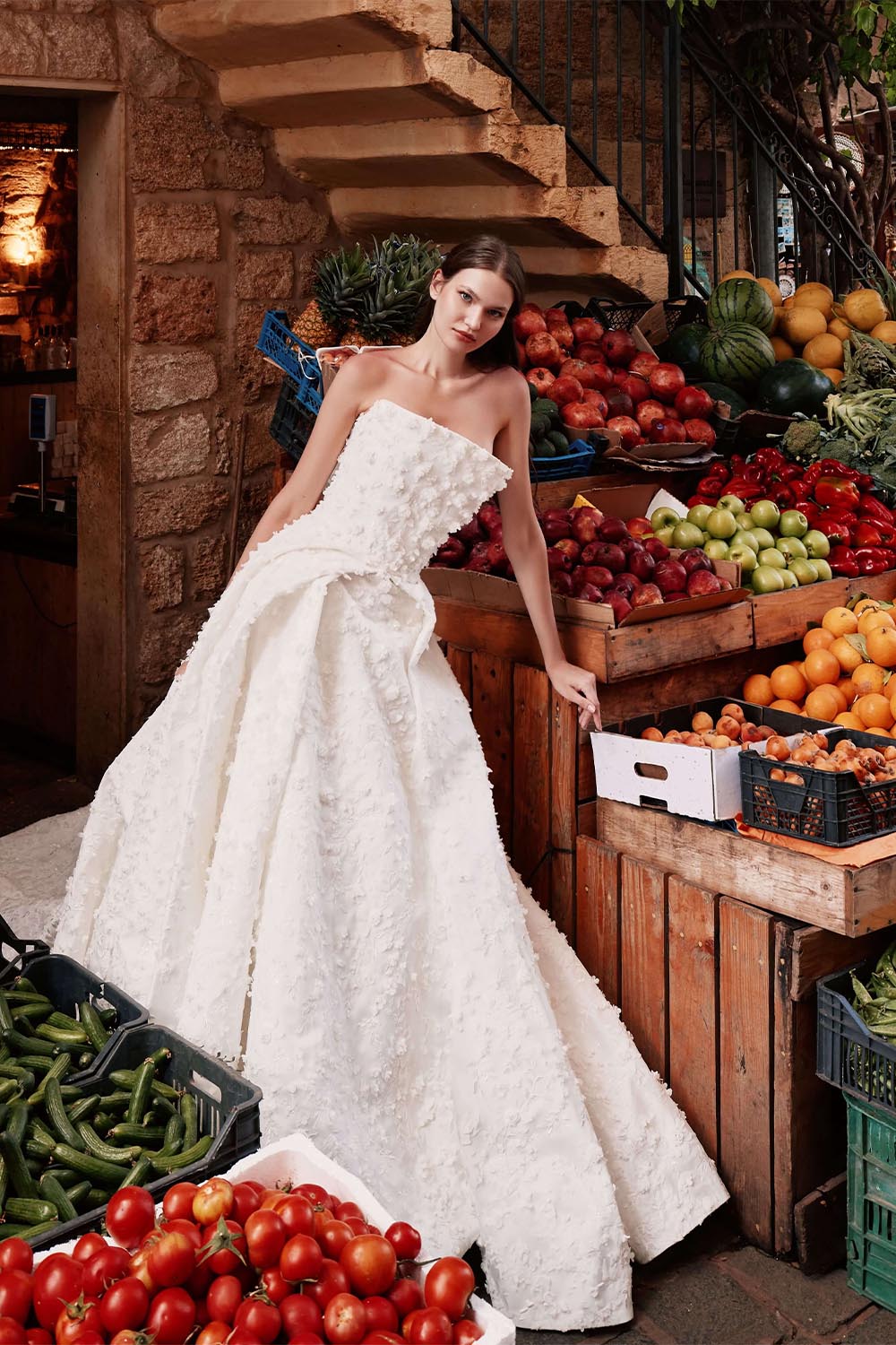 Plume by Kristie, Anabelle, Strapless Bridal Gown | Esposa