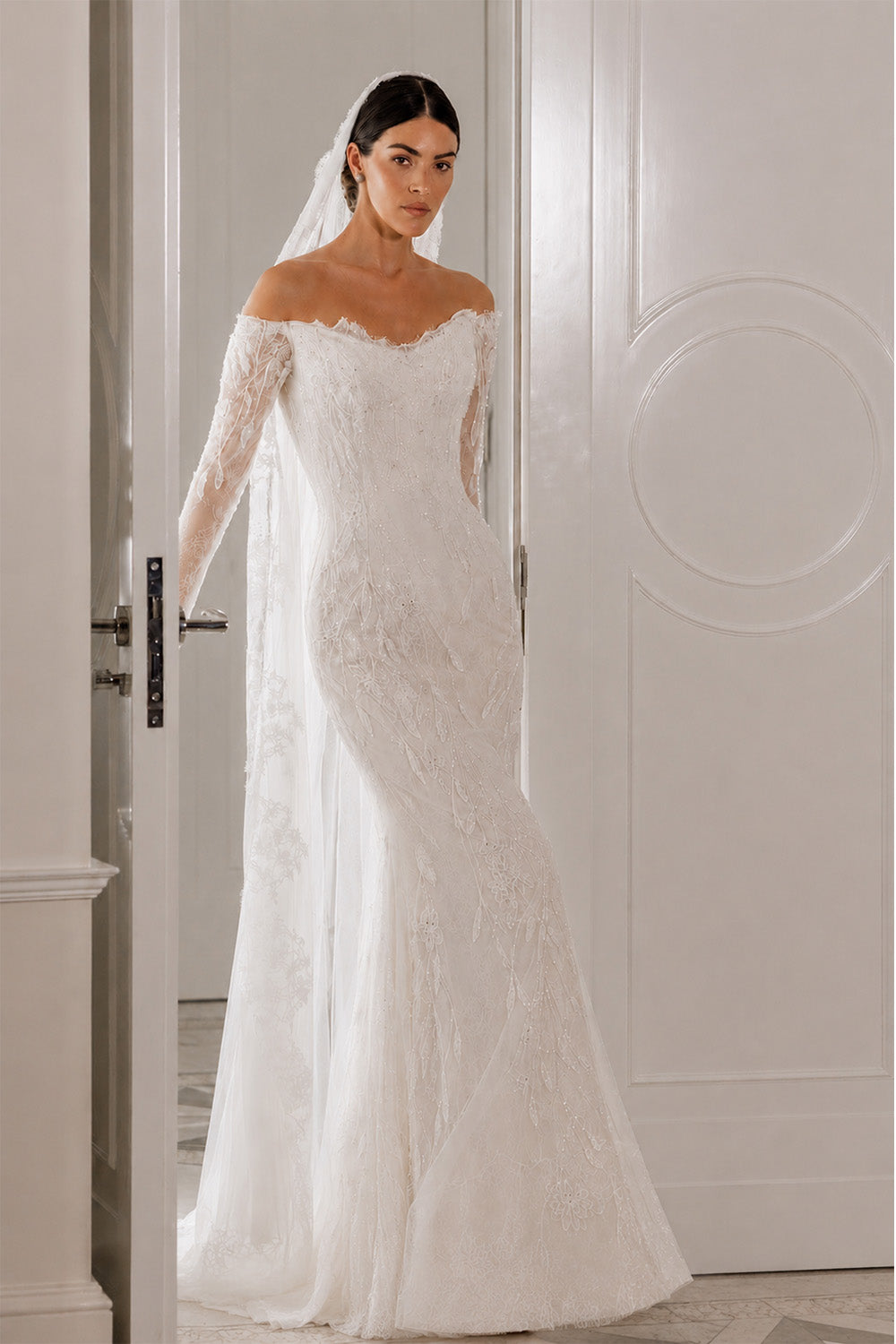 Plume by Kristie, Anya, Romantic Lace Mermaid Gown | Esposa