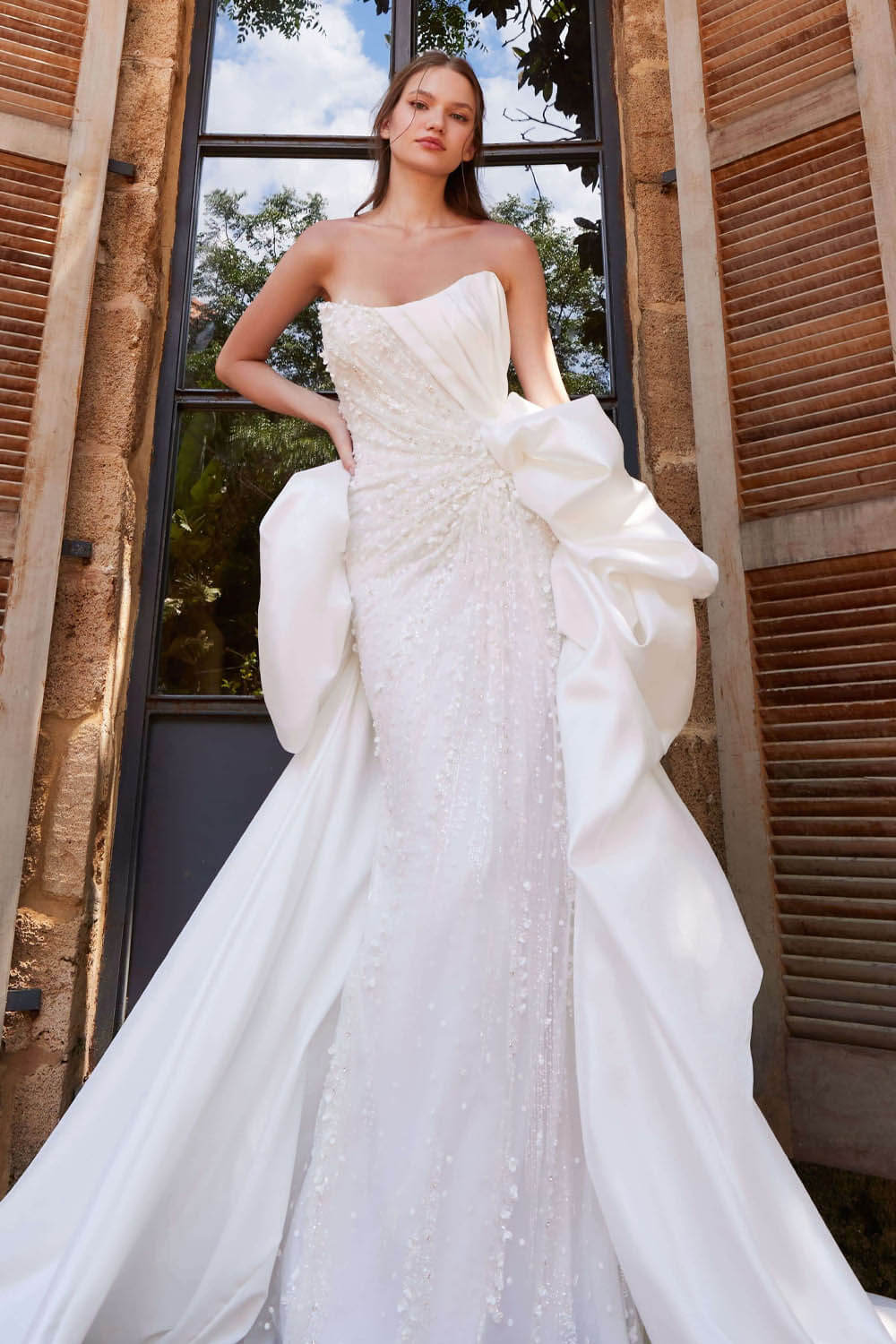 Plume by Kristie, Audrey, Unique Beaded Dress | Esposa