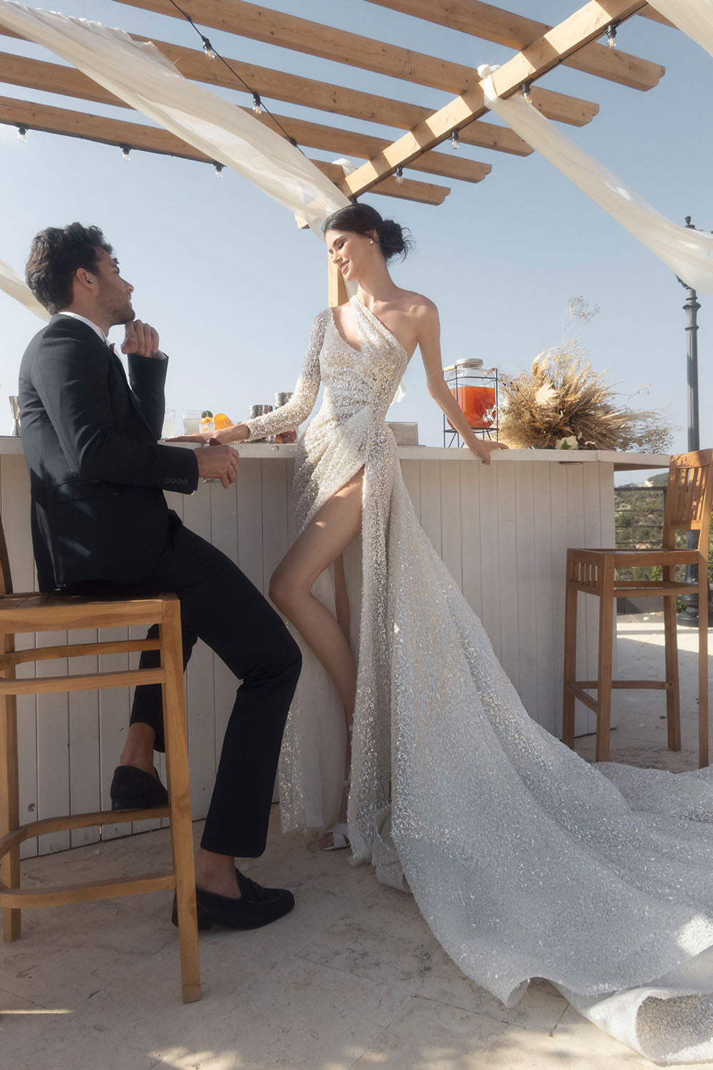 Plume by Kristie, Fannie, Beaded Sexy Dress | Esposa