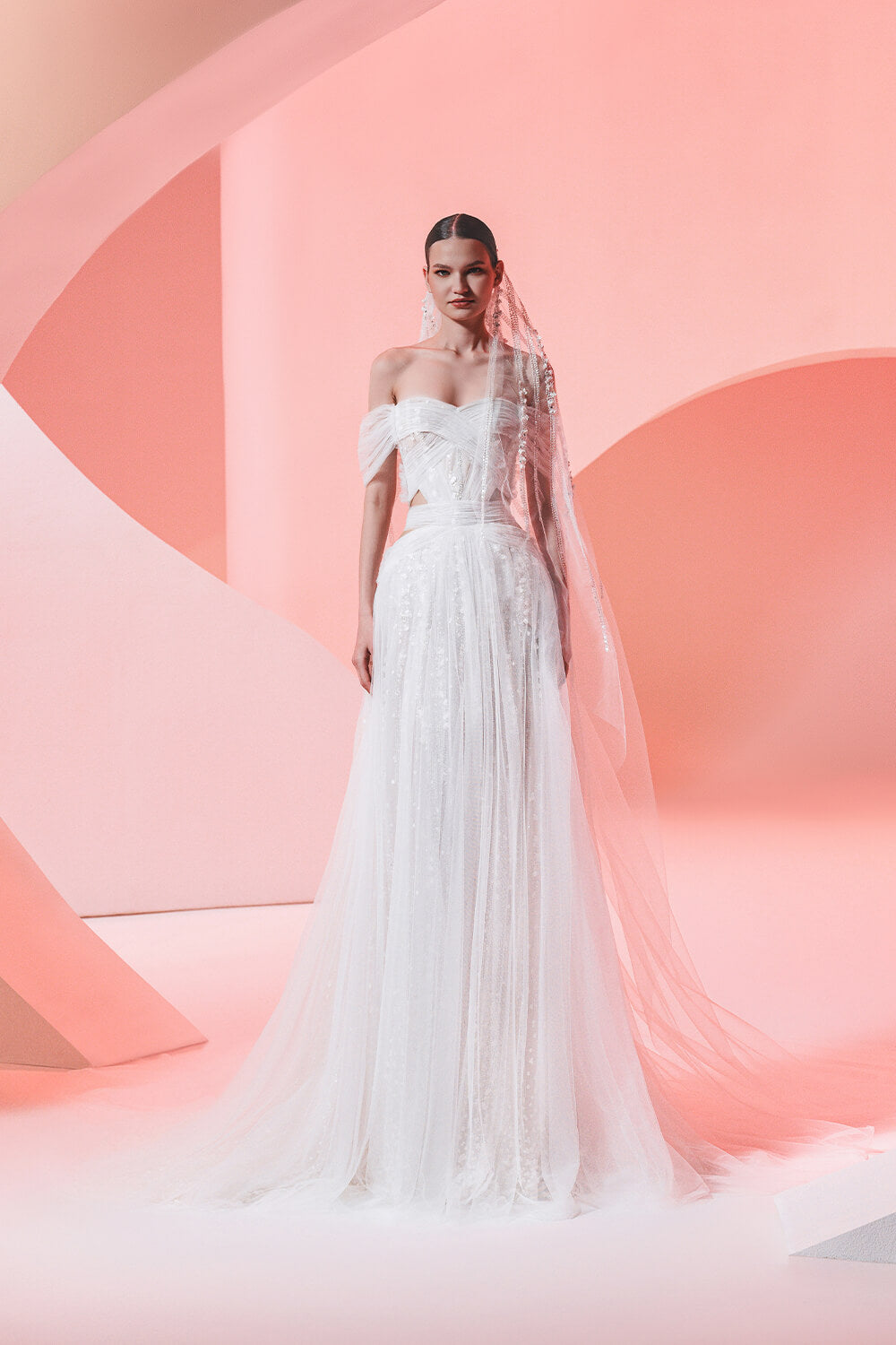 Plume by Kristie, Gaby, Ethereal A-Line Gown | Esposa