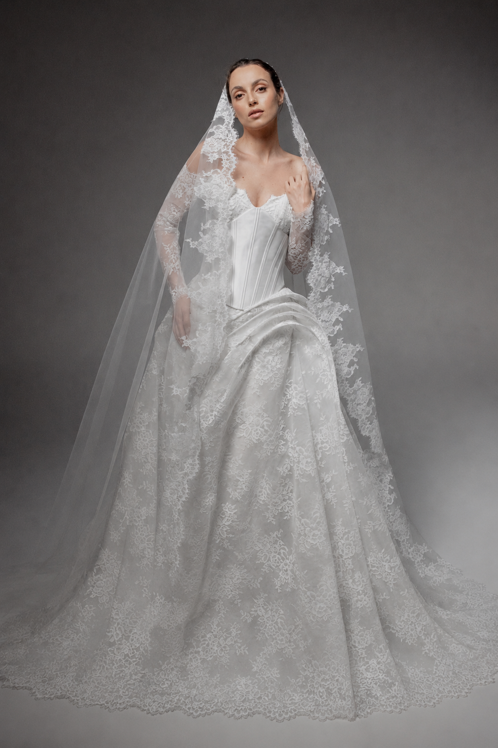 Plume by Kristie, Gemini, Romantic Lace A-Line Gown | Esposa