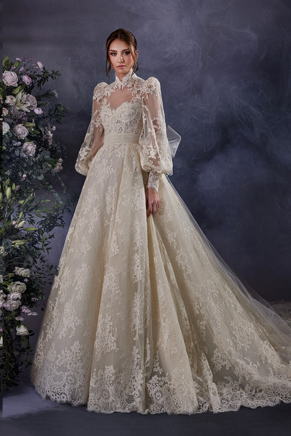 Zuhair Murad, Strapless Lace Gown | Esposa