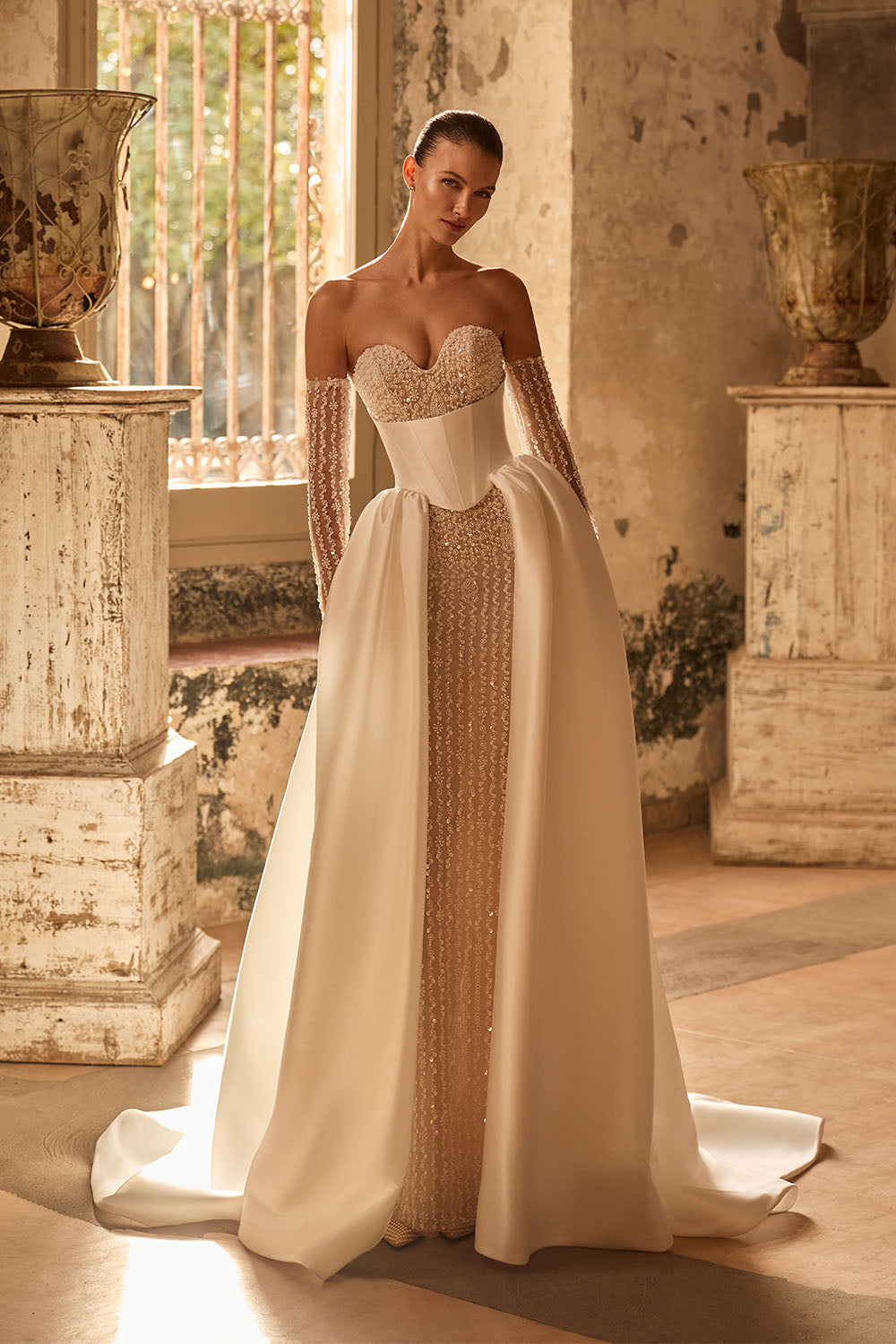 Pronovias Privée, Guendy, Sculpted Sweetheart A-Line Gown | Esposa